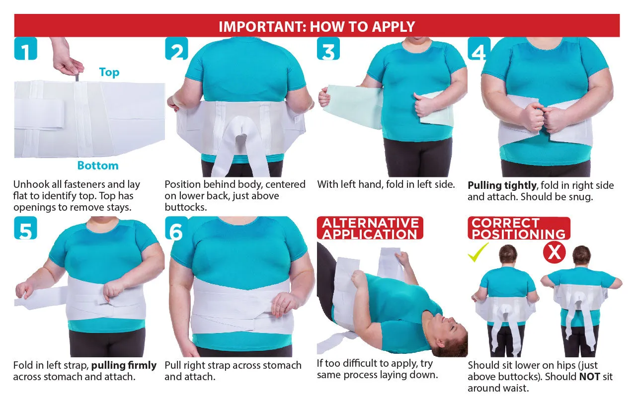 Lower Back Pain Brace | Lumbar Support Belt for Strained Muscles, Pinched Nerves & Herniated Discs