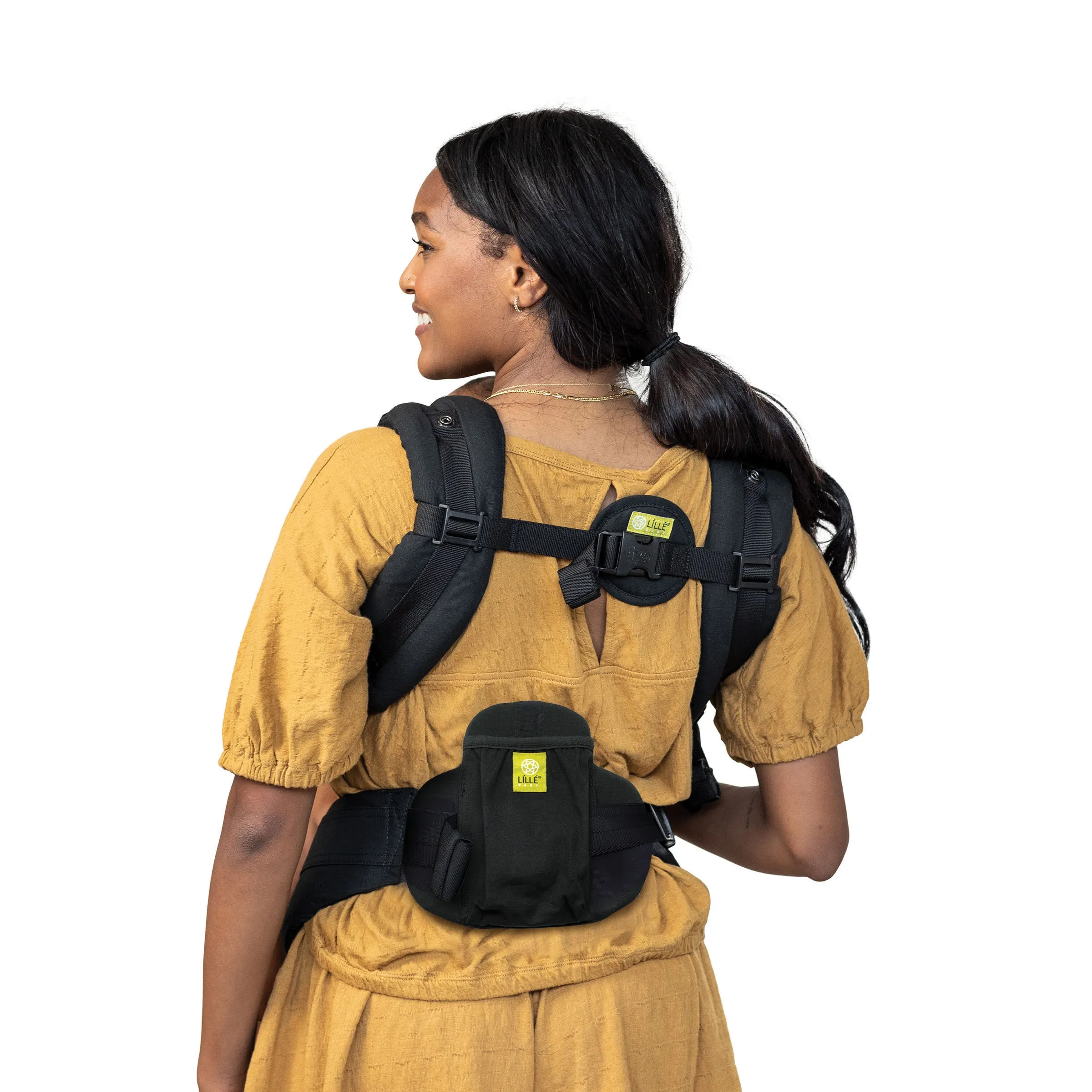 Lumbar Support with Pocket - Black