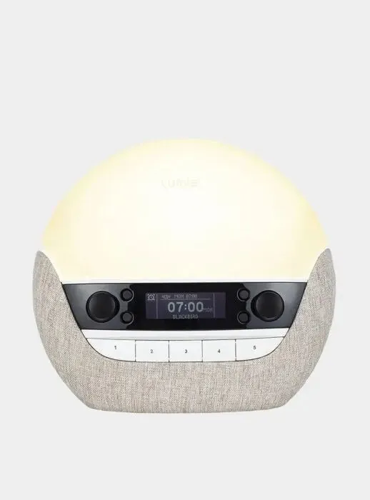 Lumie Bodyclock Luxe 700FM - Wake-Up Light with FM Radio, Bluetooth Speakers & Low-Blue Light for Sleep