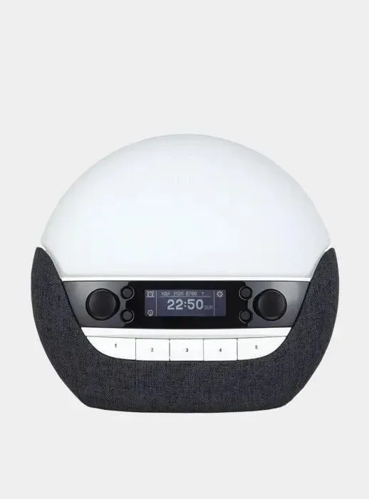 Lumie Bodyclock Luxe 750DAB - Wake-up Light with DAB Radio, Bluetooth Speakers, Low-Blue Light for Sleep