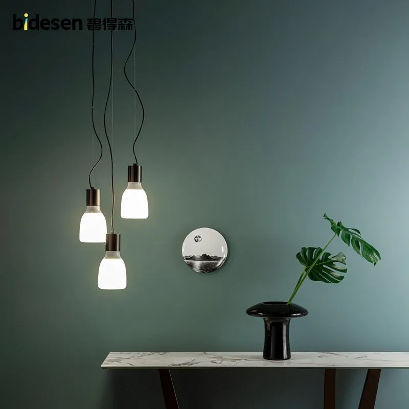 Luxury Art Glass Pendant Lights for Minimalist Restaurant - Personalized Design