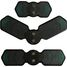 M1 Ems Full Body Massager 5 Massage Modes 10 Power Levels Professional Electrical Stimulation for Muscle Building Compact and Cordless Black , Eleeels
