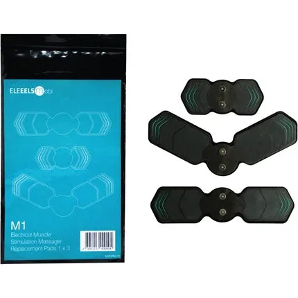 M1 Ems Full Body Massager 5 Massage Modes 10 Power Levels Professional Electrical Stimulation for Muscle Building Compact and Cordless Black , Eleeels