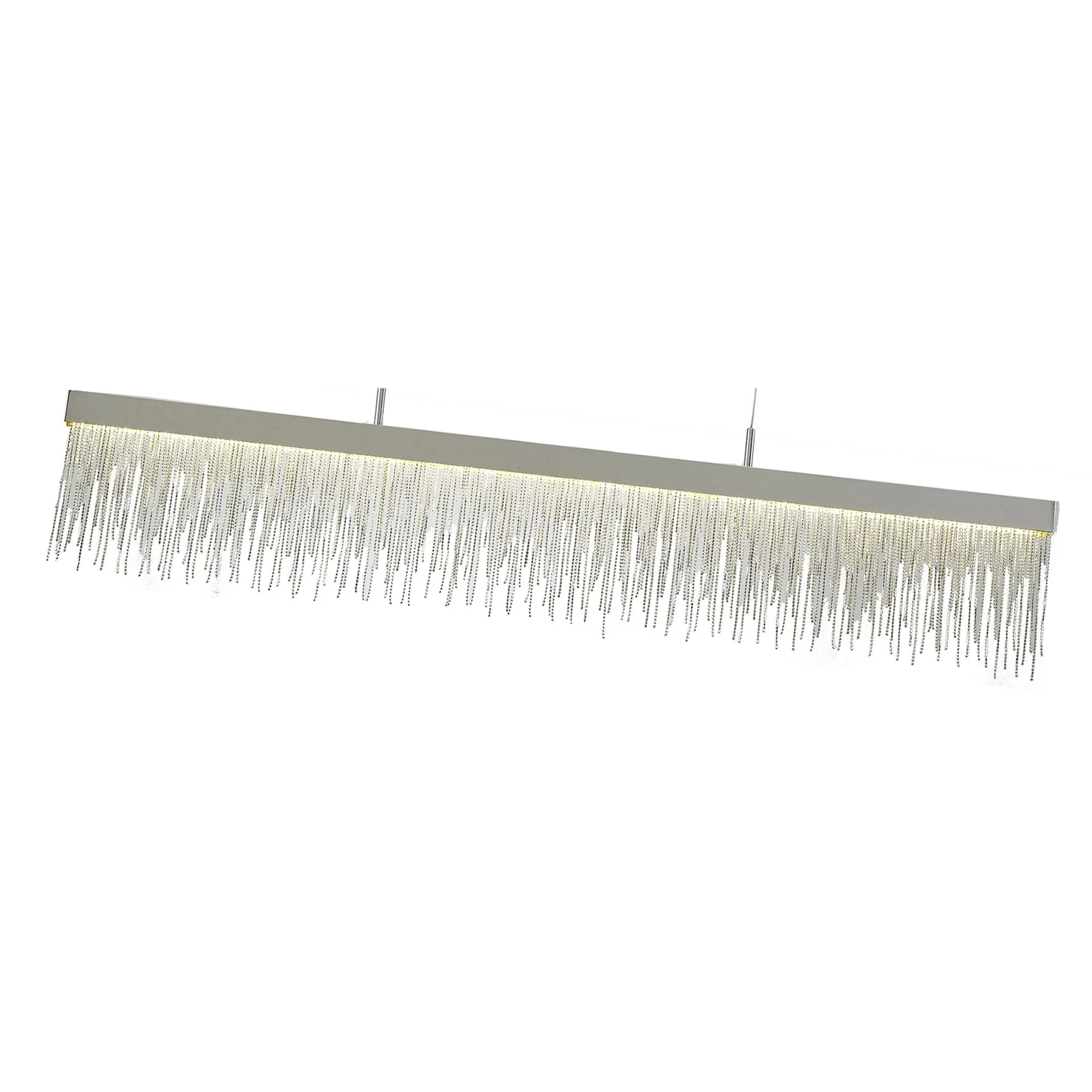 Mantra M6250 Cinna Linear Pendant 33W LED Polished Chrome / Crystal Chain
