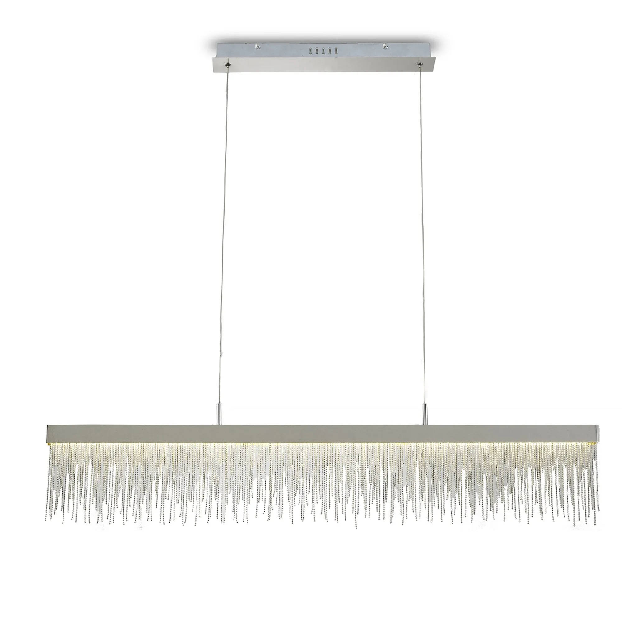 Mantra M6250 Cinna Linear Pendant 33W LED Polished Chrome / Crystal Chain