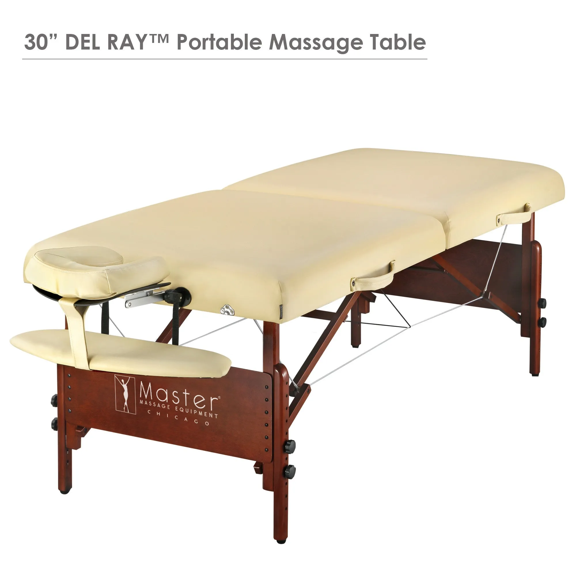Master Massage 30" DEL RAY™ Portable Massage Table Package with THERMA-TOP® - Built-In Adjustable Heating System for Extreme Comfort! (Sand Color)