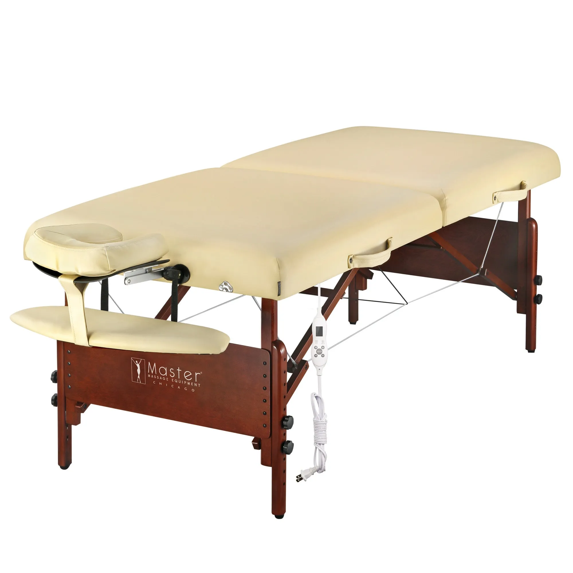 Master Massage 30" DEL RAY™ Portable Massage Table Package with THERMA-TOP® - Built-In Adjustable Heating System for Extreme Comfort! (Sand Color)