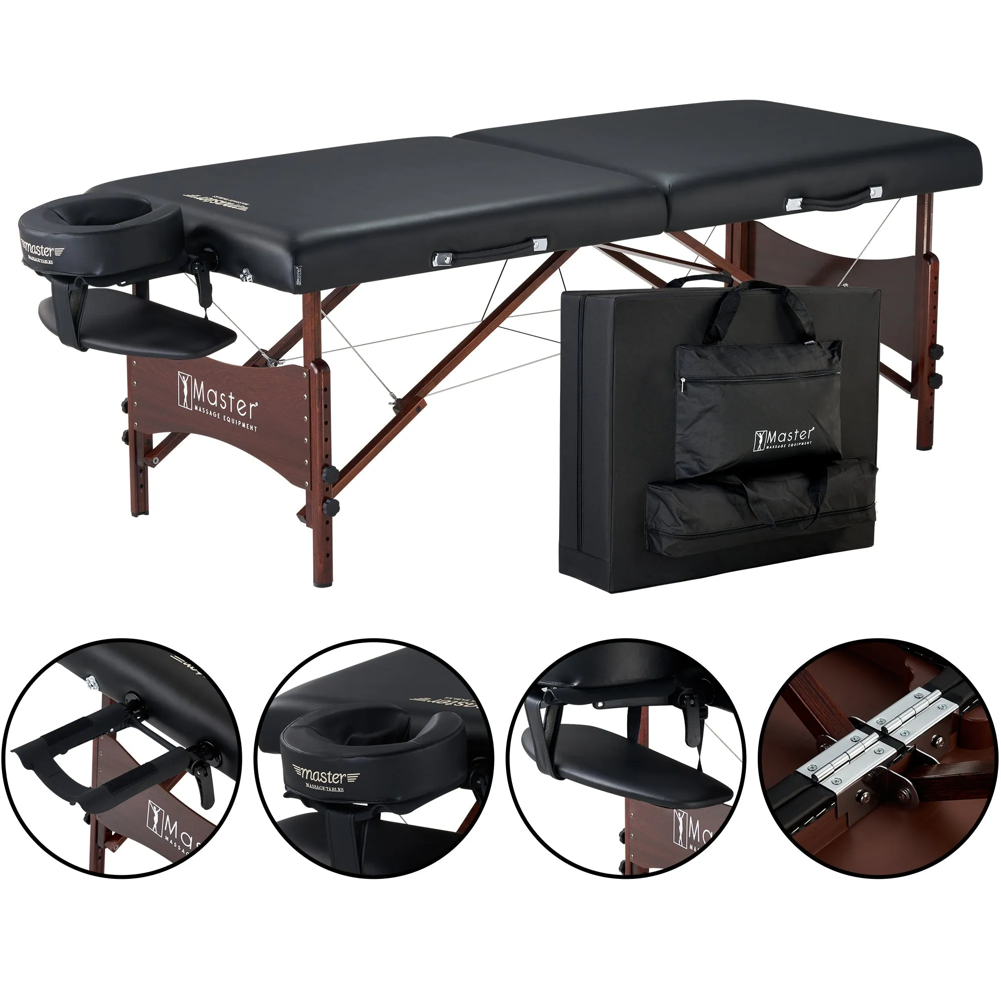 Master Massage 30" Newport™ Portable Massage Table Package with Ambient Light System
