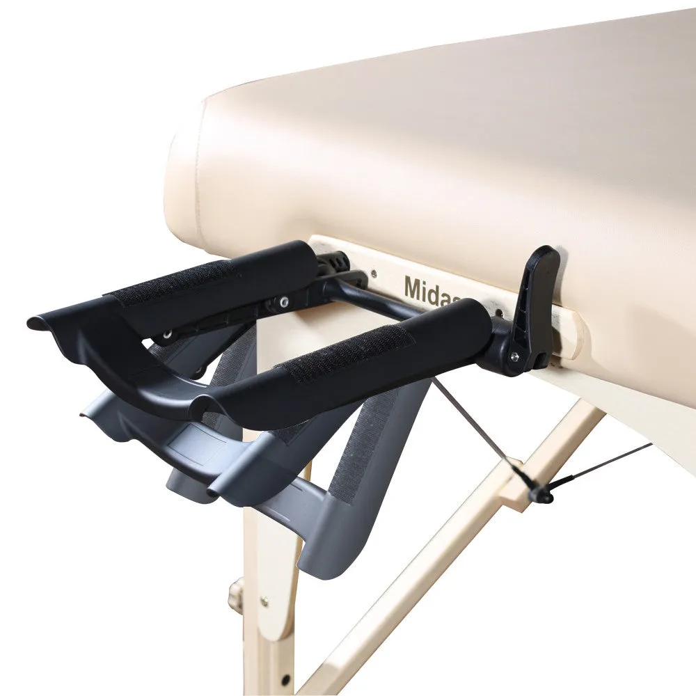 Master Massage 31" MONTCLAIR™ Stationary Massage Table Package with Lift Back Action & MEMORY FOAM! (Black Color )