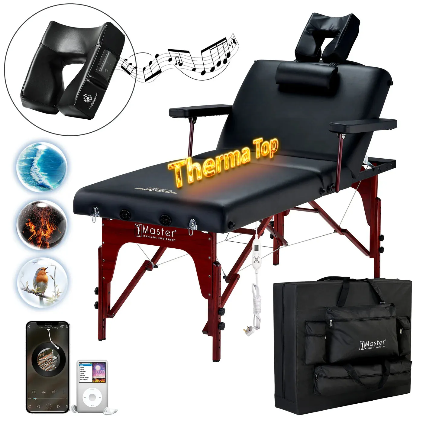 Master Massage 76cm Montclair Salon Therma-Top Ultimate Massage Table and Package