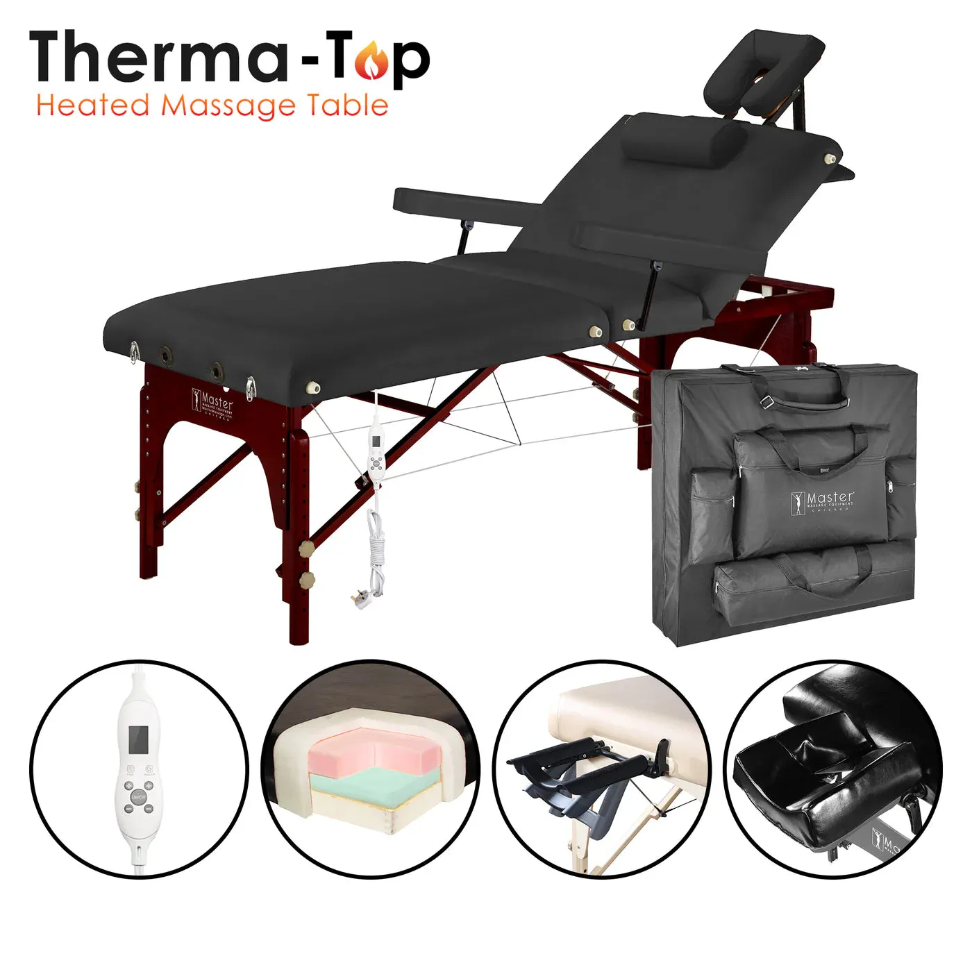Master Massage 76cm Montclair Salon Therma-Top Ultimate Massage Table and Package
