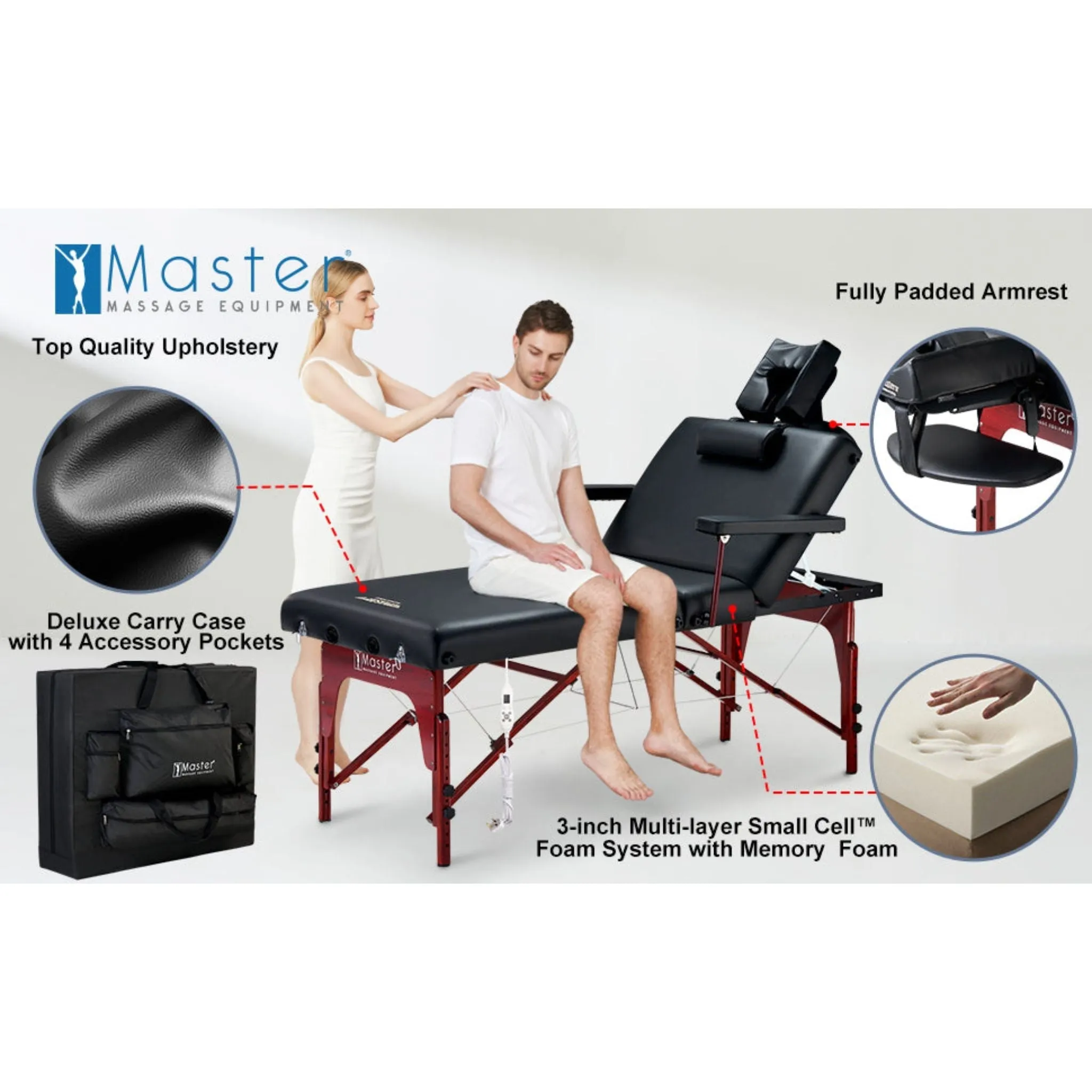 Master Massage 76cm Montclair Salon Therma-Top Ultimate Massage Table and Package