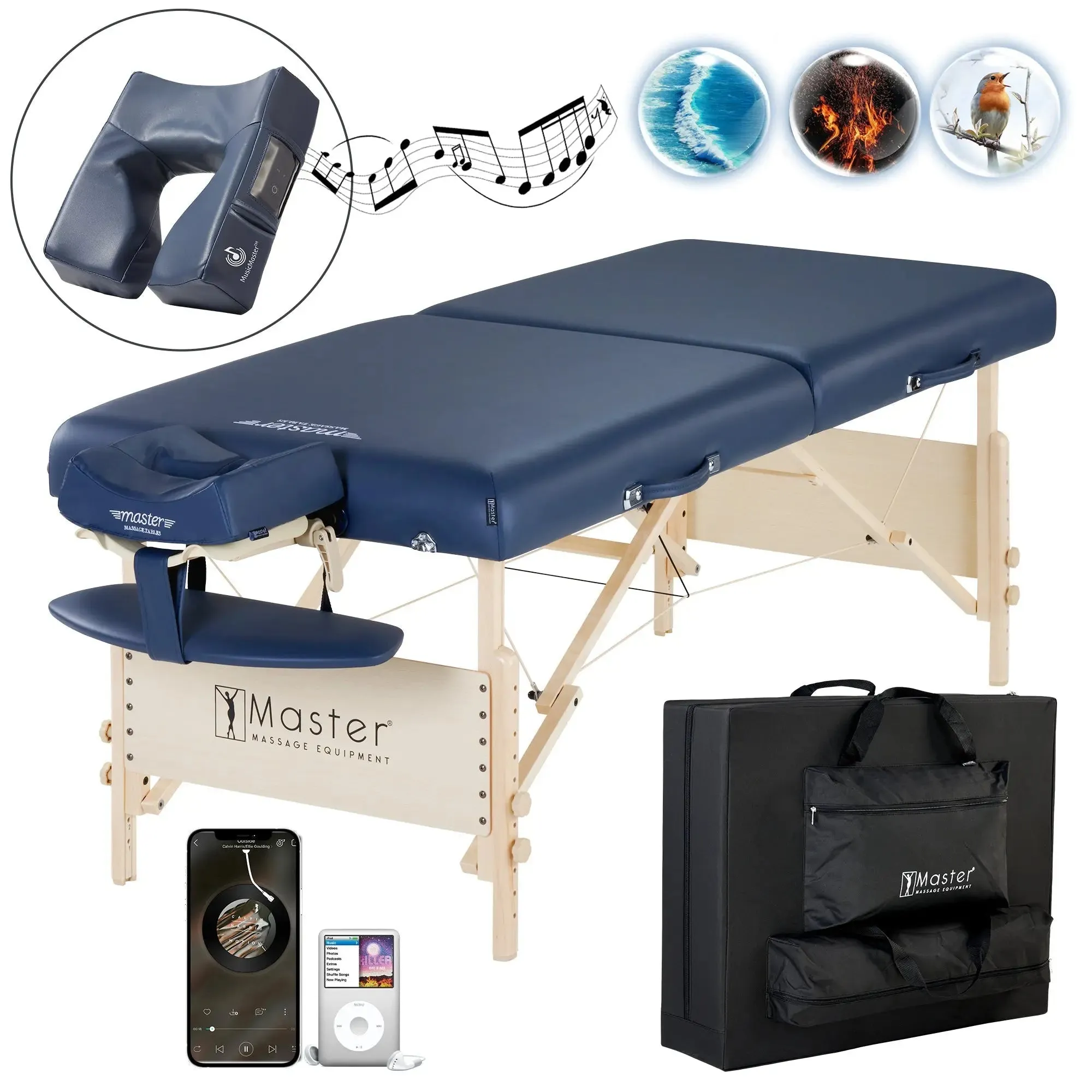 Master Massage CORONADO LX Portable Massage Table with Therma-Top Heating System - 71cm