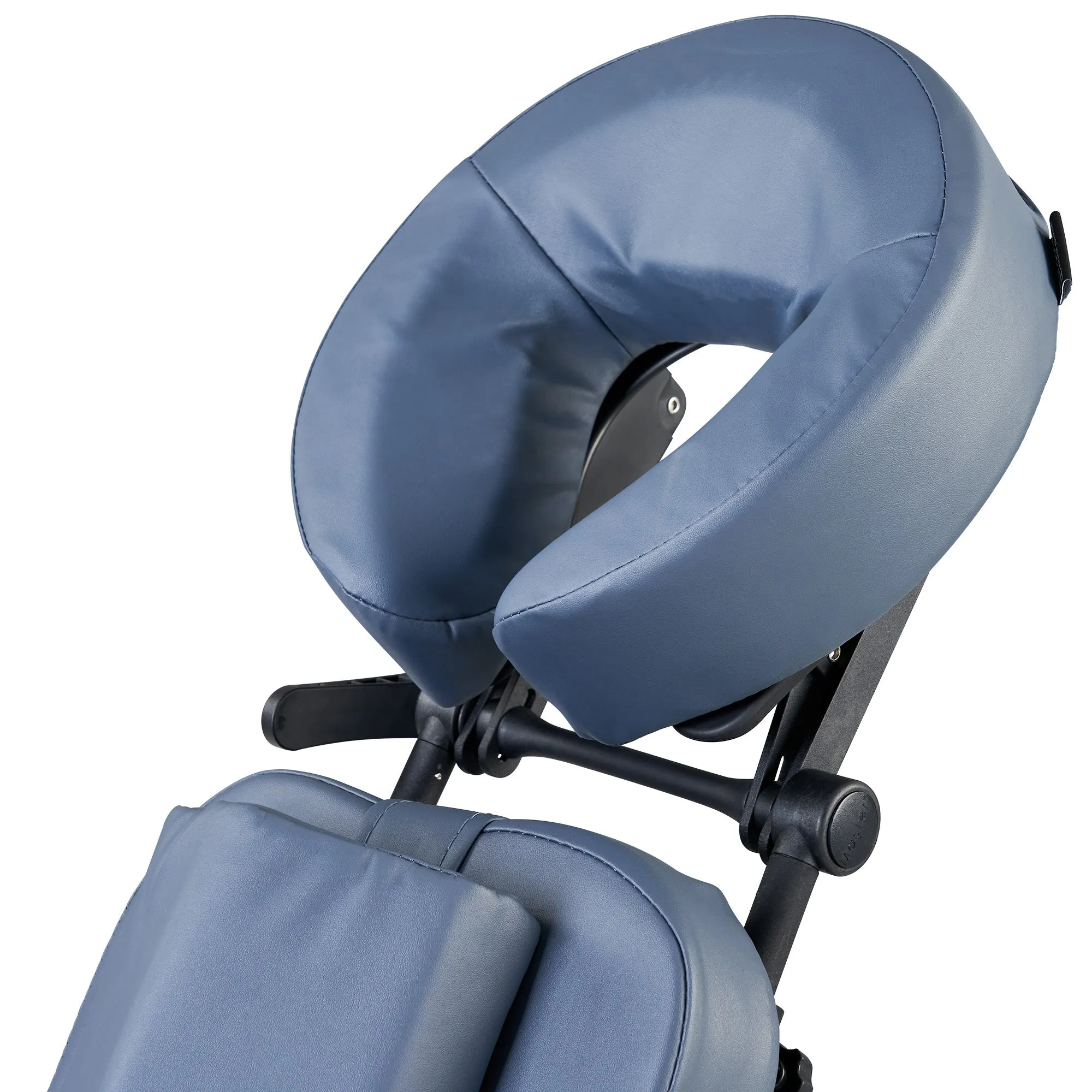 Master Massage Rio Portable Massage Chair Lightweight Strong Deluxe Adjustable Storable with Luggage Style Carrying Case, Royal Blue