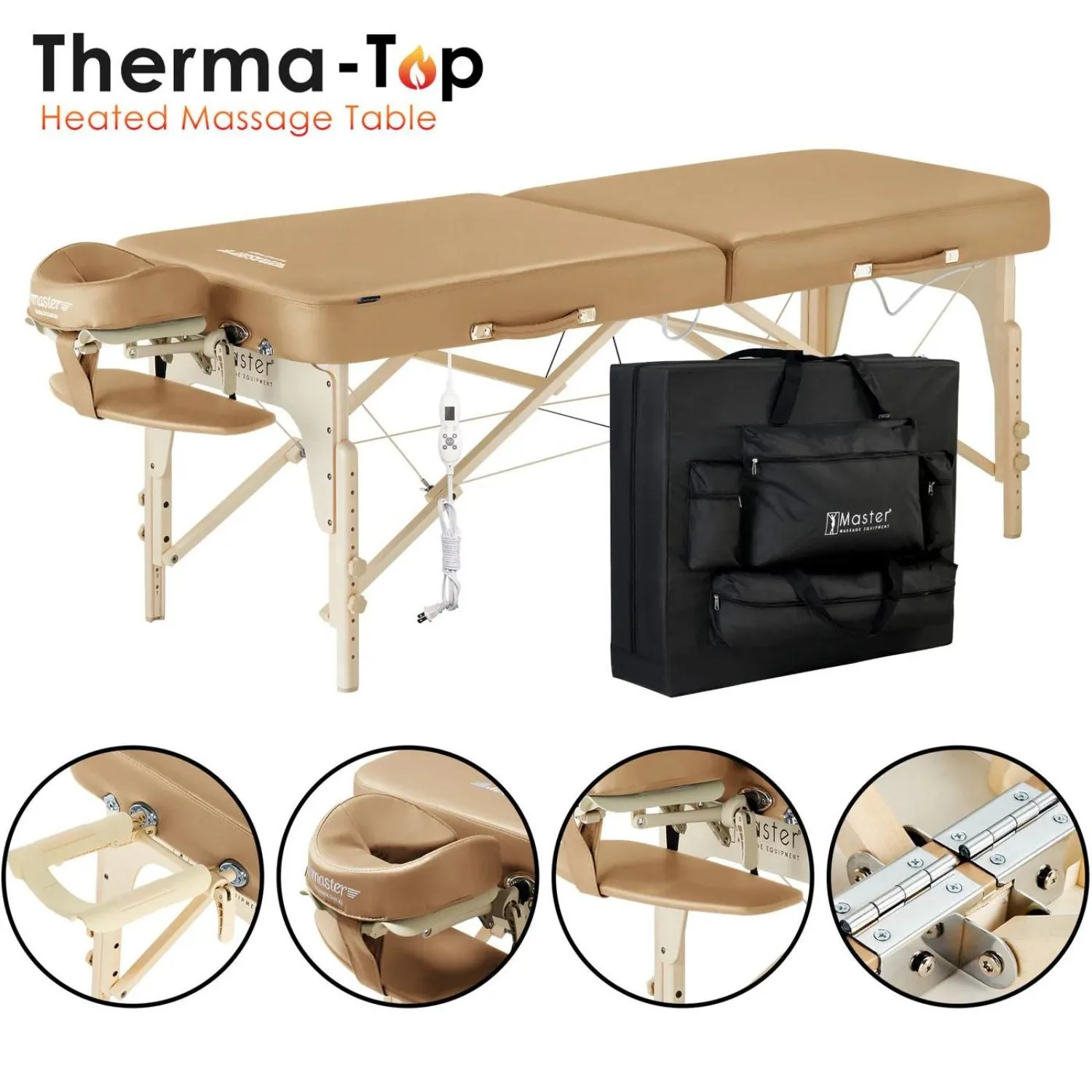 Master Phoenix Therma Top Heated - Portable Massage Table (71 cm)