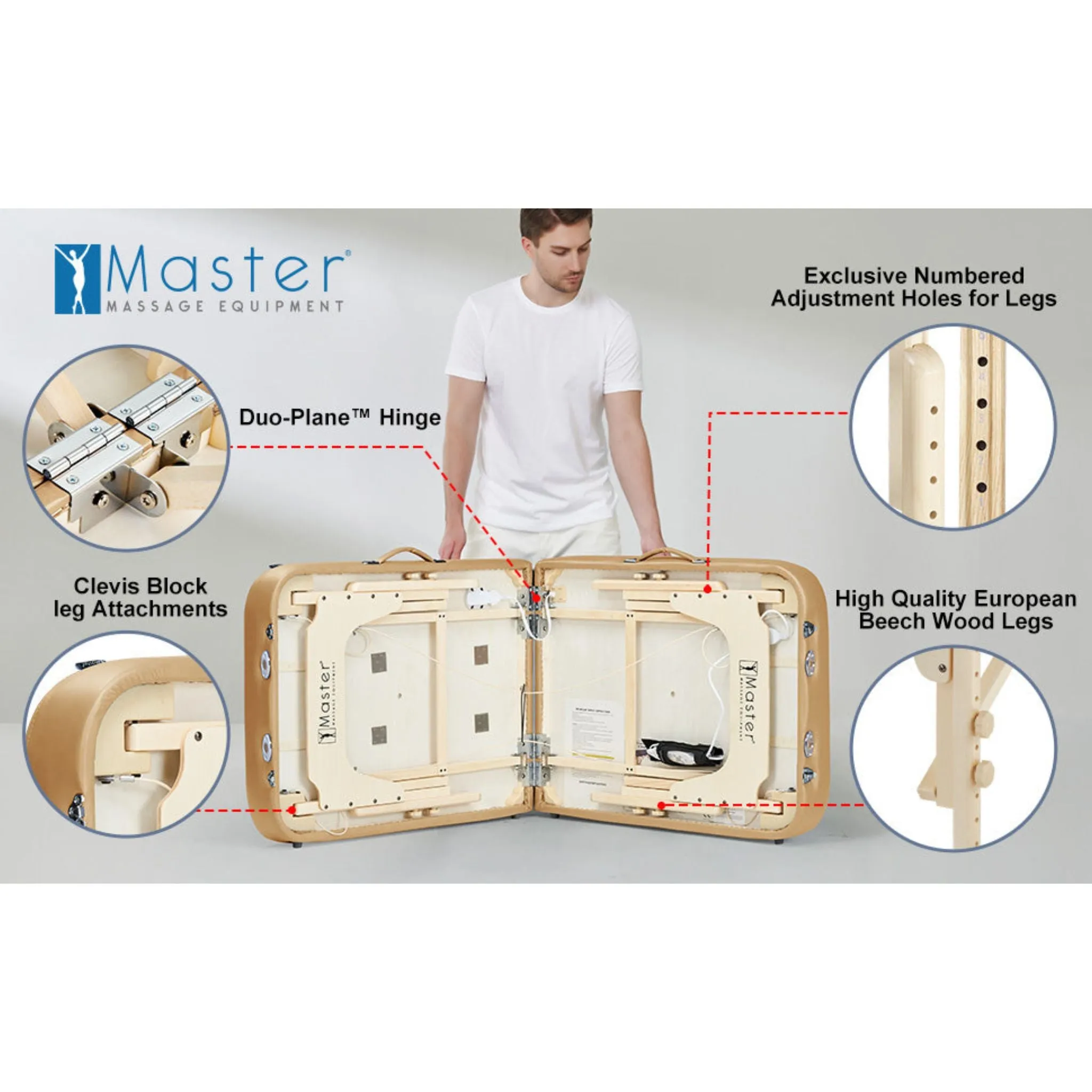 Master Phoenix Therma Top Heated - Portable Massage Table (71 cm)