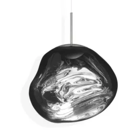 Melt Pendant, Chrome, Large