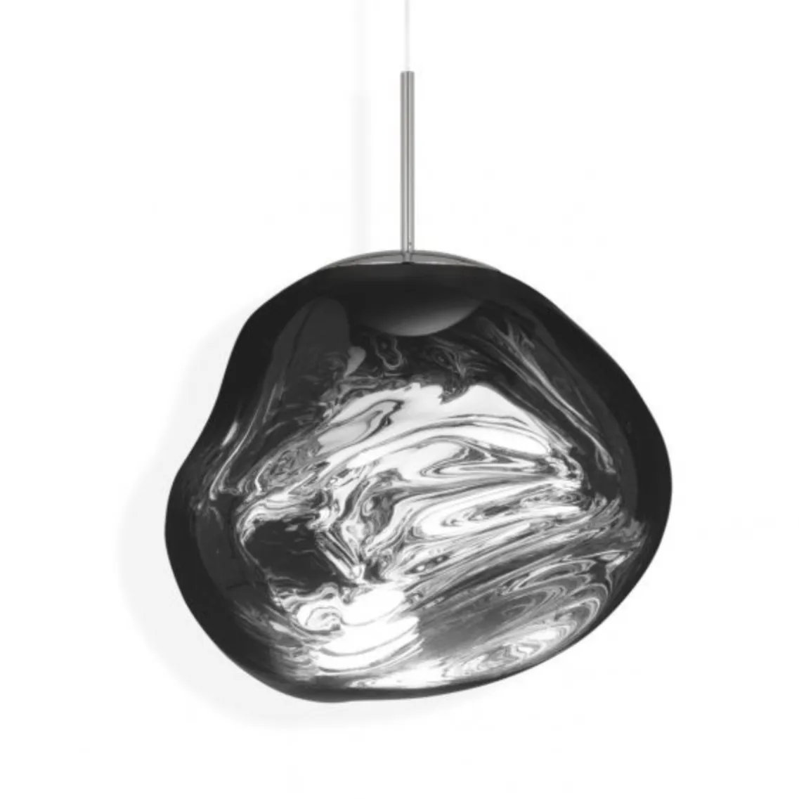 Melt Pendant, Chrome, Large