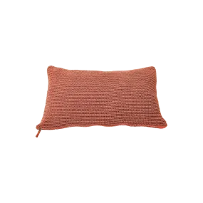 MEND 24" X 16" CROCHET PILLOW, COPPER
