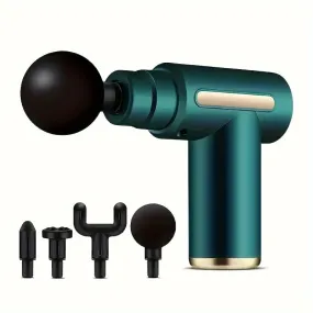 Mini Massage Gun, Muscle Handheld Massage Gun Deep Tissue With 4 Massage Heads For Muscle Relaxation, Gift For Men And Women