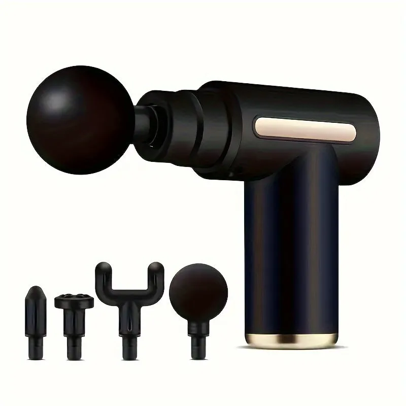 Mini Massage Gun, Muscle Handheld Massage Gun Deep Tissue With 4 Massage Heads For Muscle Relaxation, Gift For Men And Women
