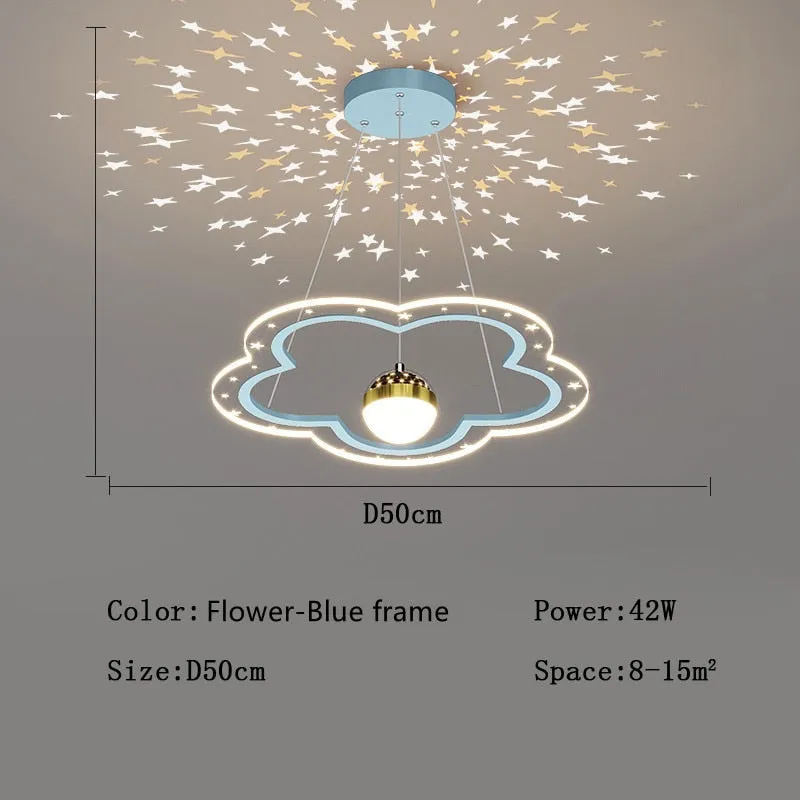 Modern LED Starry Sky Art Deco Chandelier For Bedroom