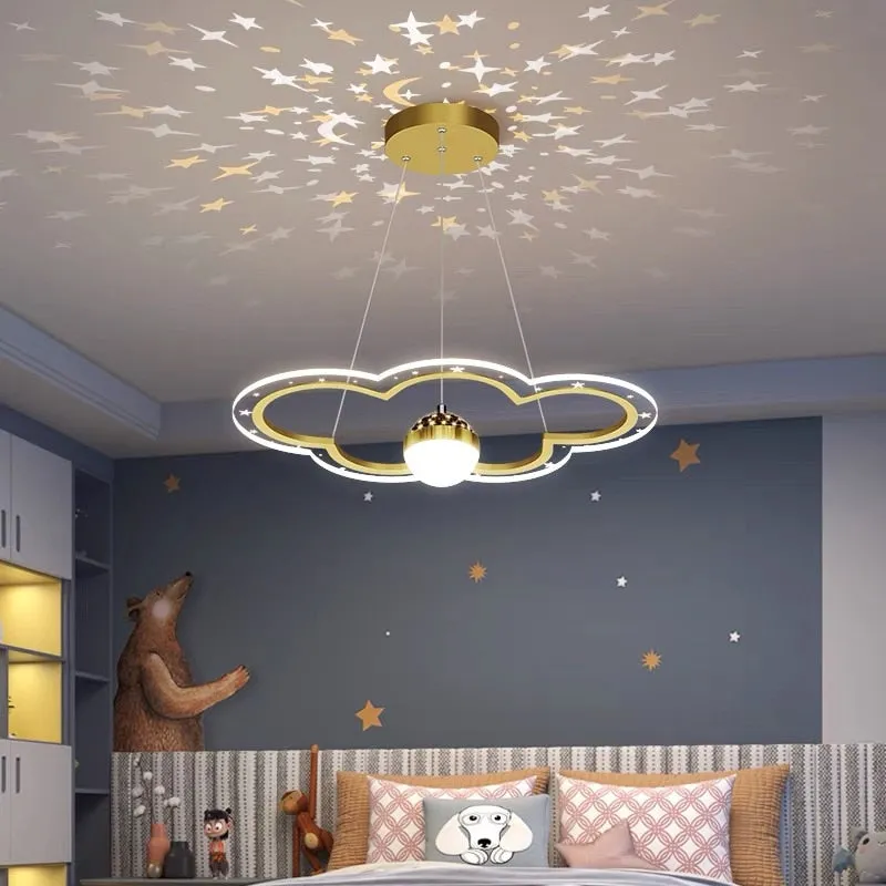 Modern LED Starry Sky Art Deco Chandelier For Bedroom