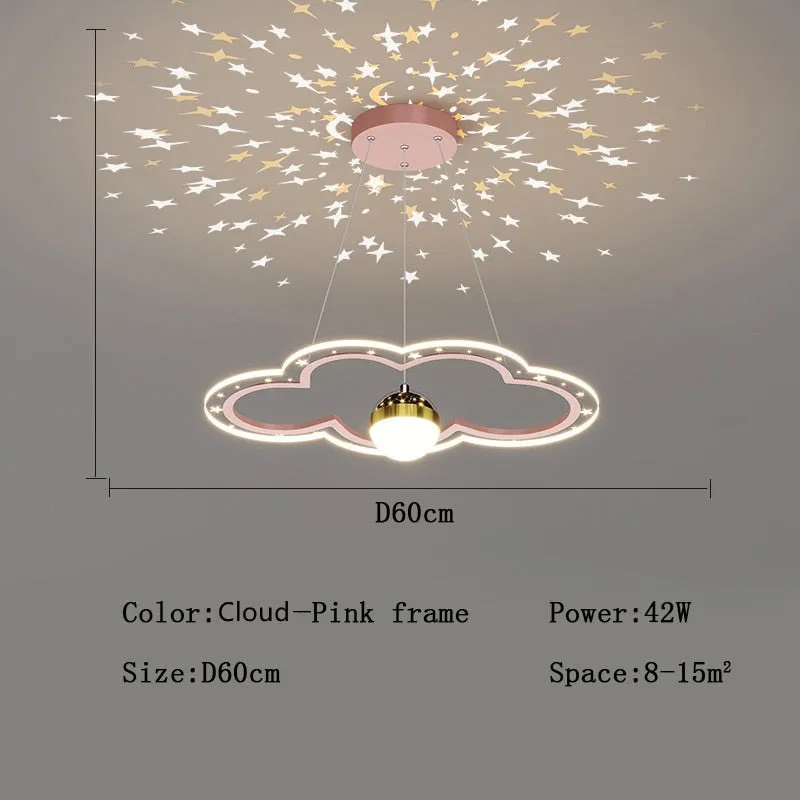 Modern LED Starry Sky Art Deco Chandelier For Bedroom