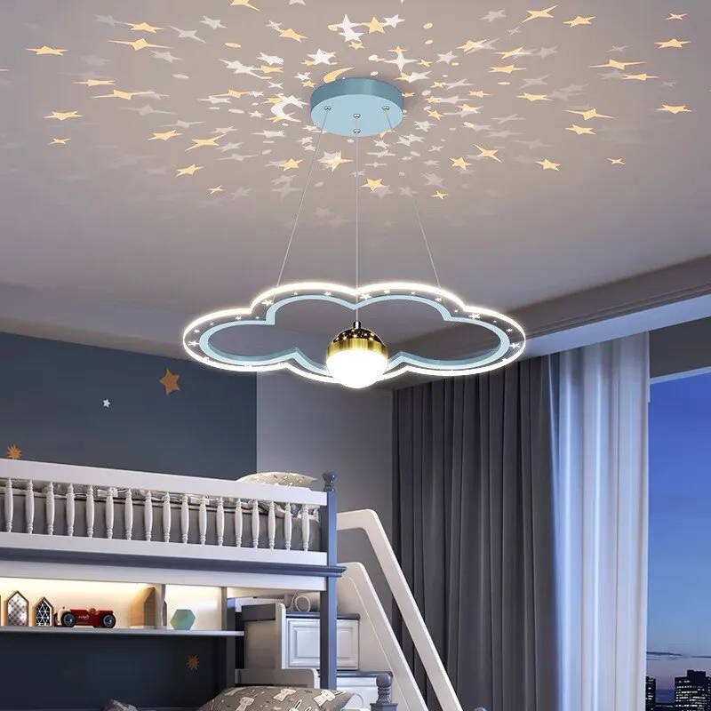 Modern LED Starry Sky Art Deco Chandelier For Bedroom