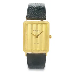 MOVADO - Swiss 14K Gold Case Watch