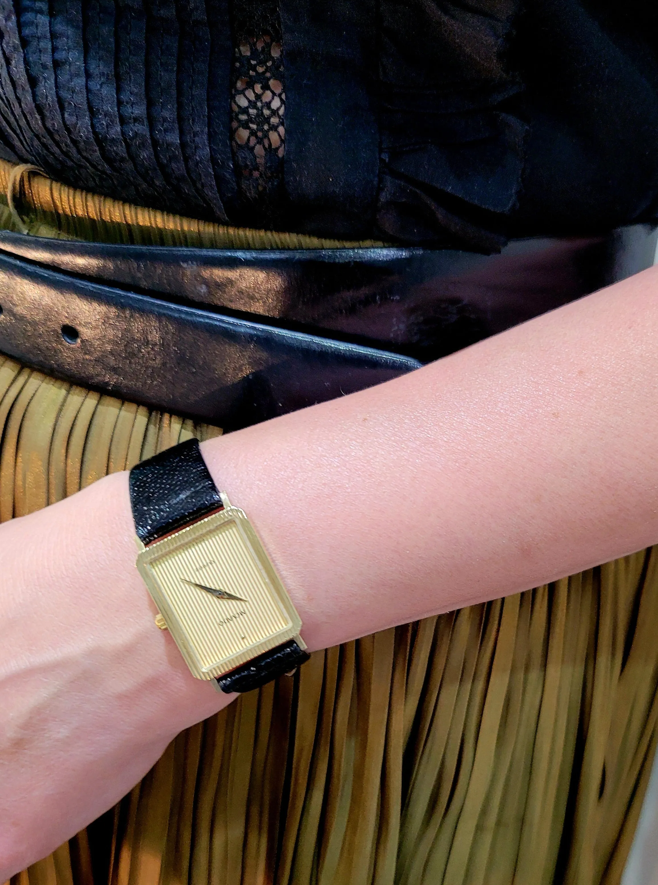 MOVADO - Swiss 14K Gold Case Watch