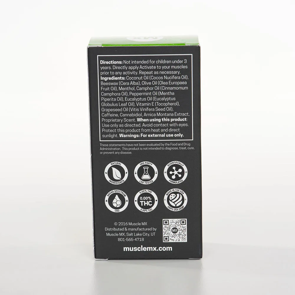 Muscle MX Activate CBD Stick 2.5 oz (350grams CBD)
