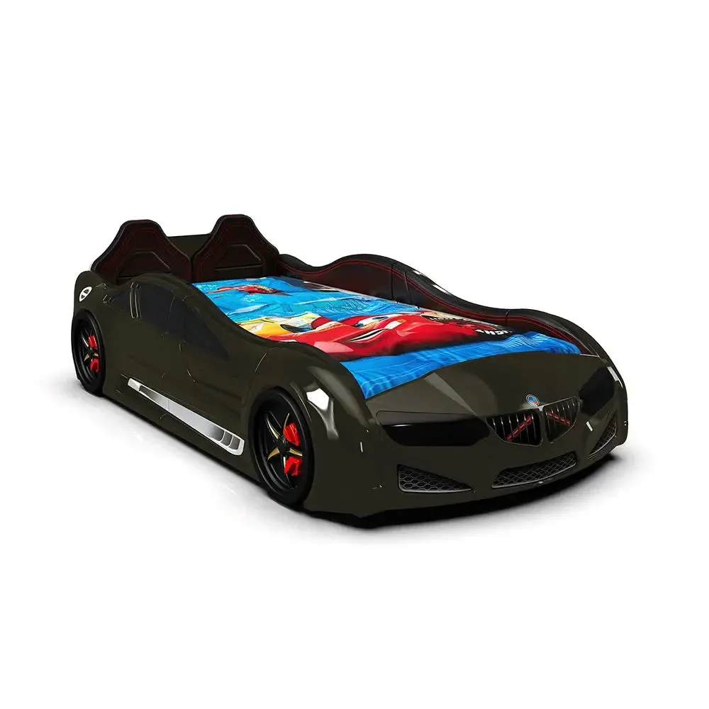 MZ Super Race Car Bed For Kids w/LEDs & Sound Effects