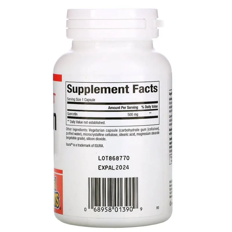 Natural Factors Quercetin 500 mg, 60 capsules