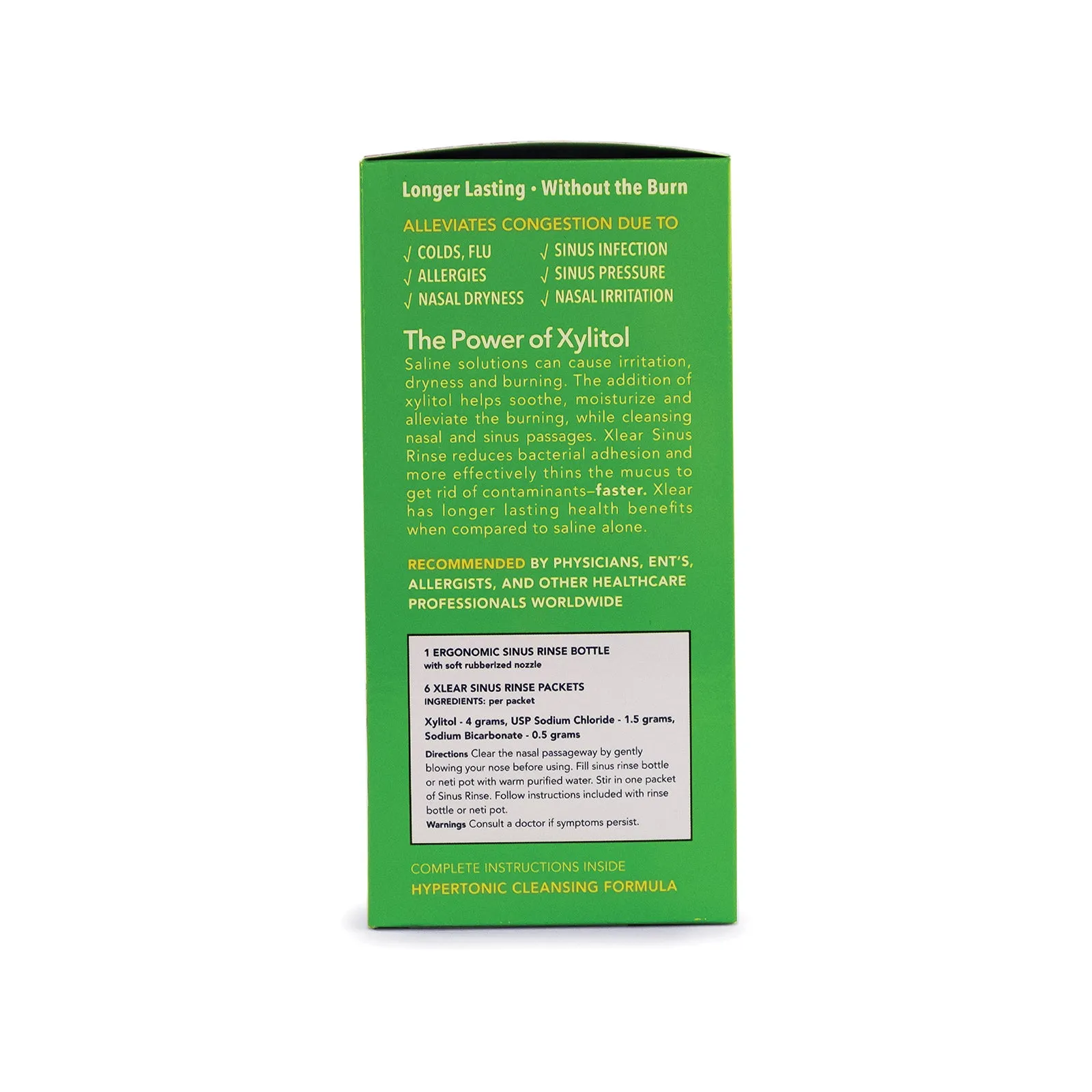 Natural Sinus Rinse with Xylitol and Saline Solution