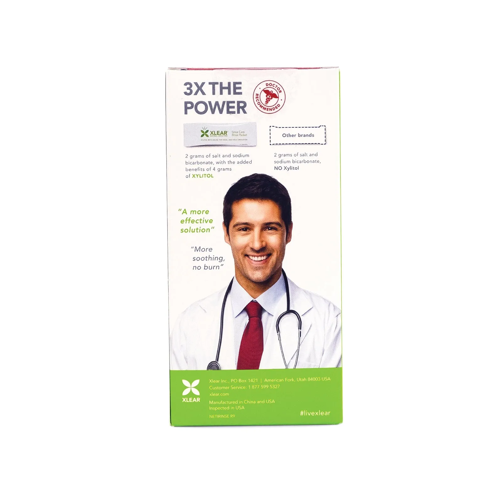 Natural Sinus Rinse with Xylitol and Saline Solution