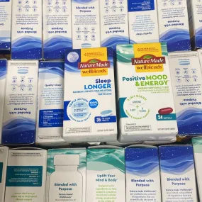 Nature Made Wellblends Sleep Longer & Positive Mood & Energy Mix (50 Pcs Lot)