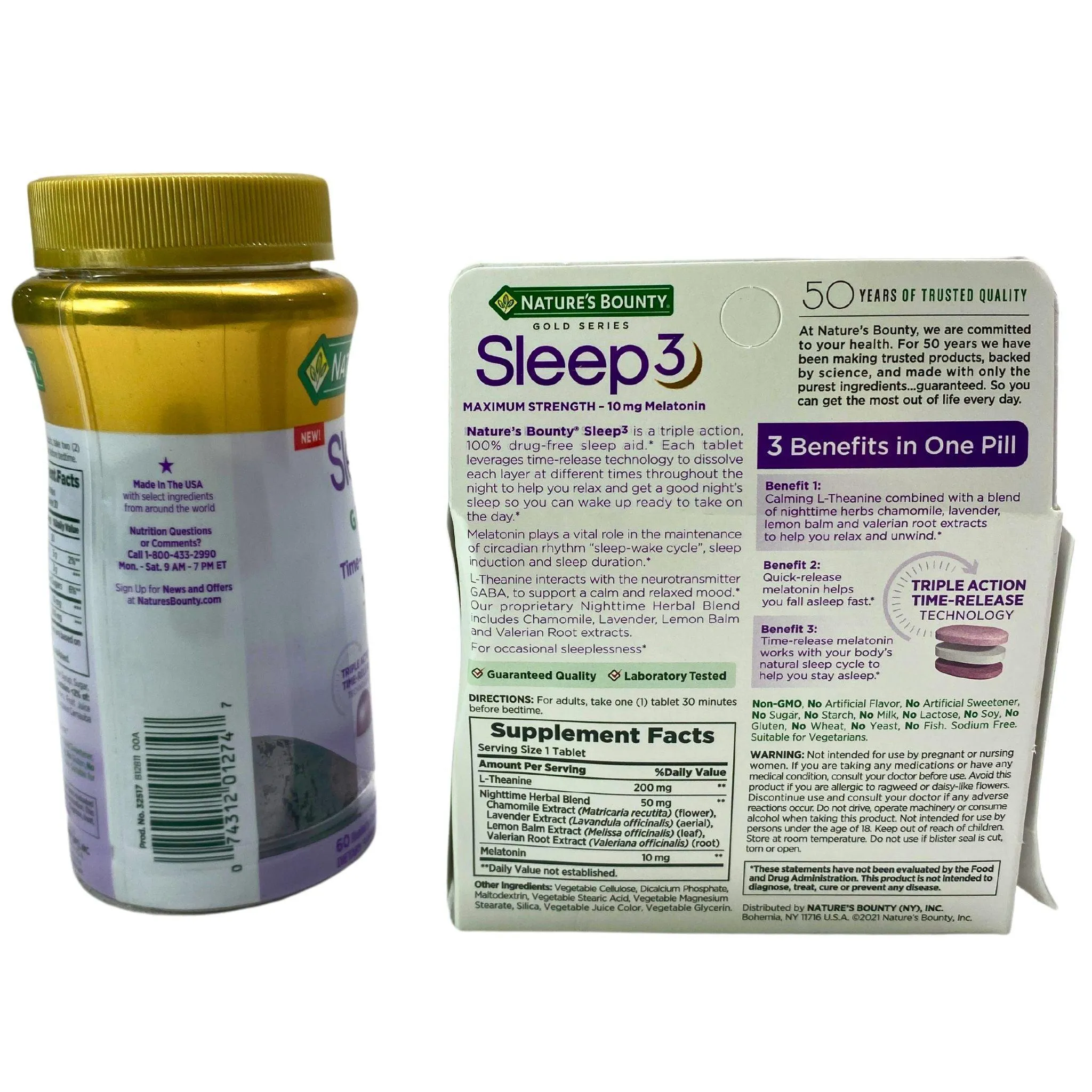 Nature's Bounty Sleep 3 Gold Series (35 Pcs Lot)
