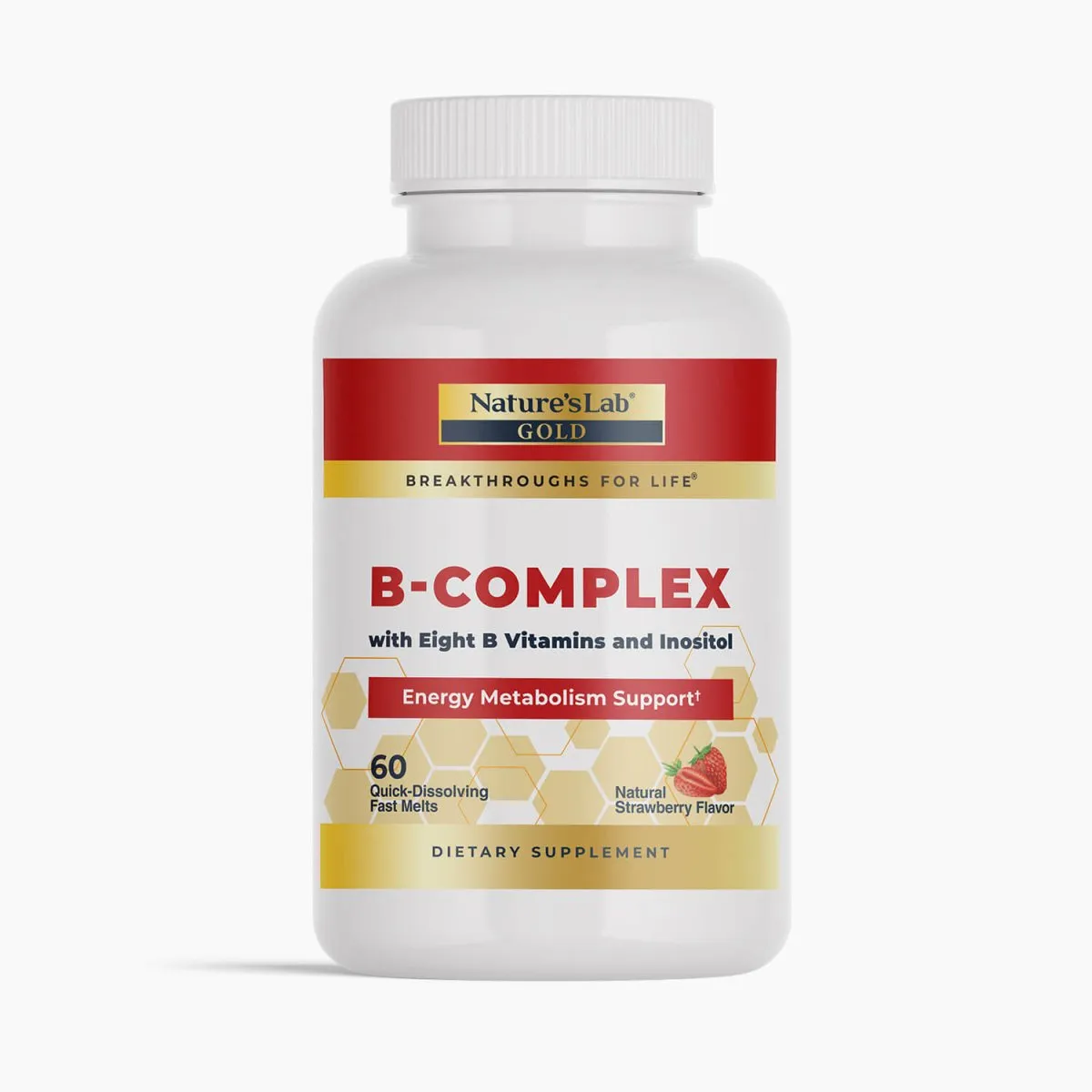 Nature's Lab Gold B-Complex - 60 Fast Melts