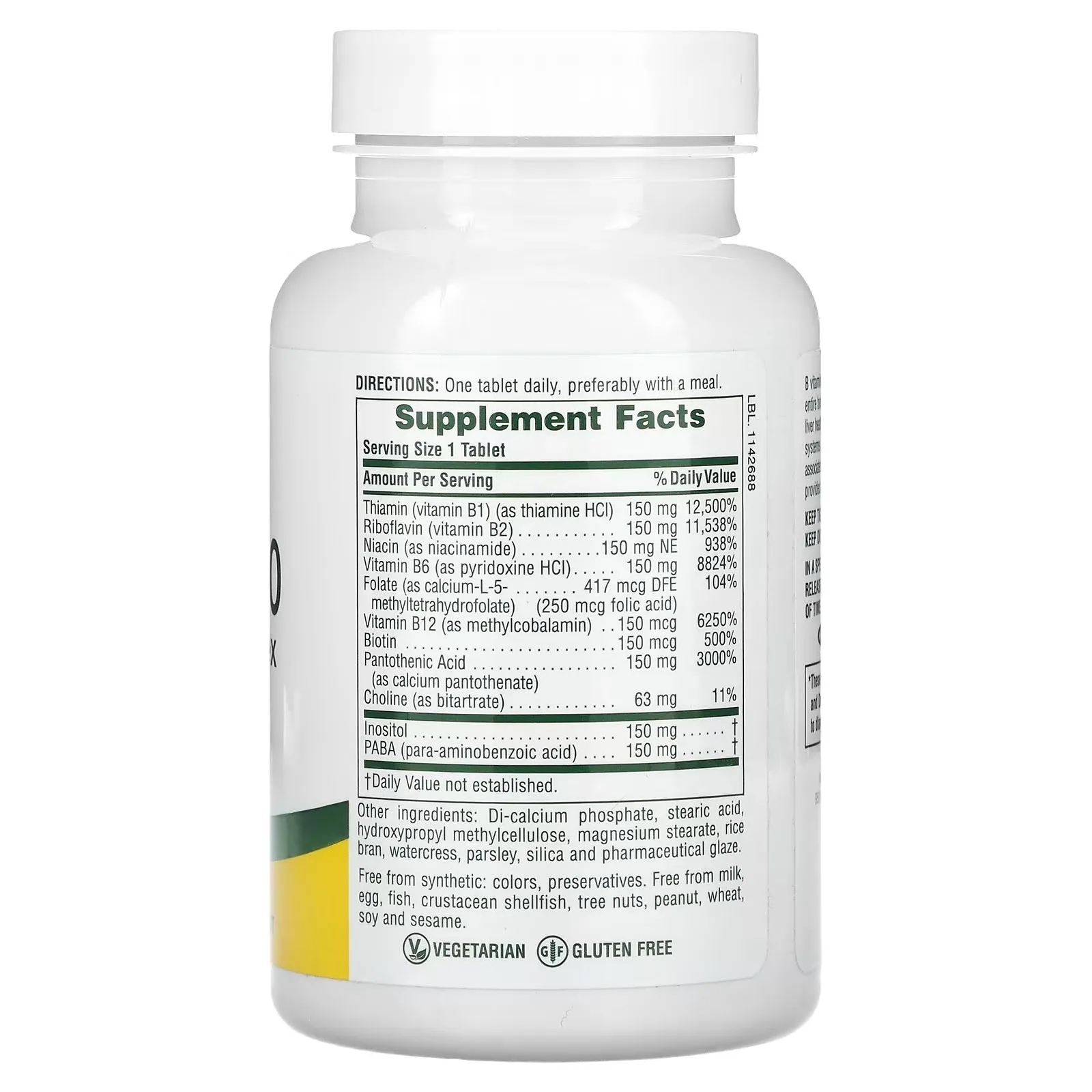 Natures  Plus Mega B-150 Extended Release Dietary Supplement 60 tablets