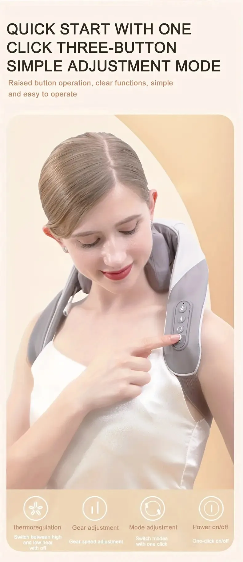 Neck & Shoulder Massager w/Heat