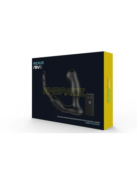 Nexus REVO Embrace Rotating Prostate and perineum massager with cock and ball rings
