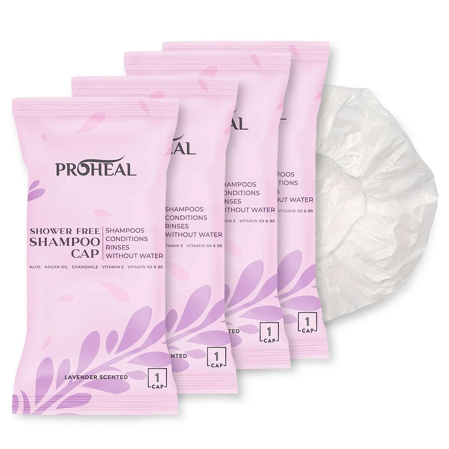 No Rinse Shampoo Cap - 4 Pack
