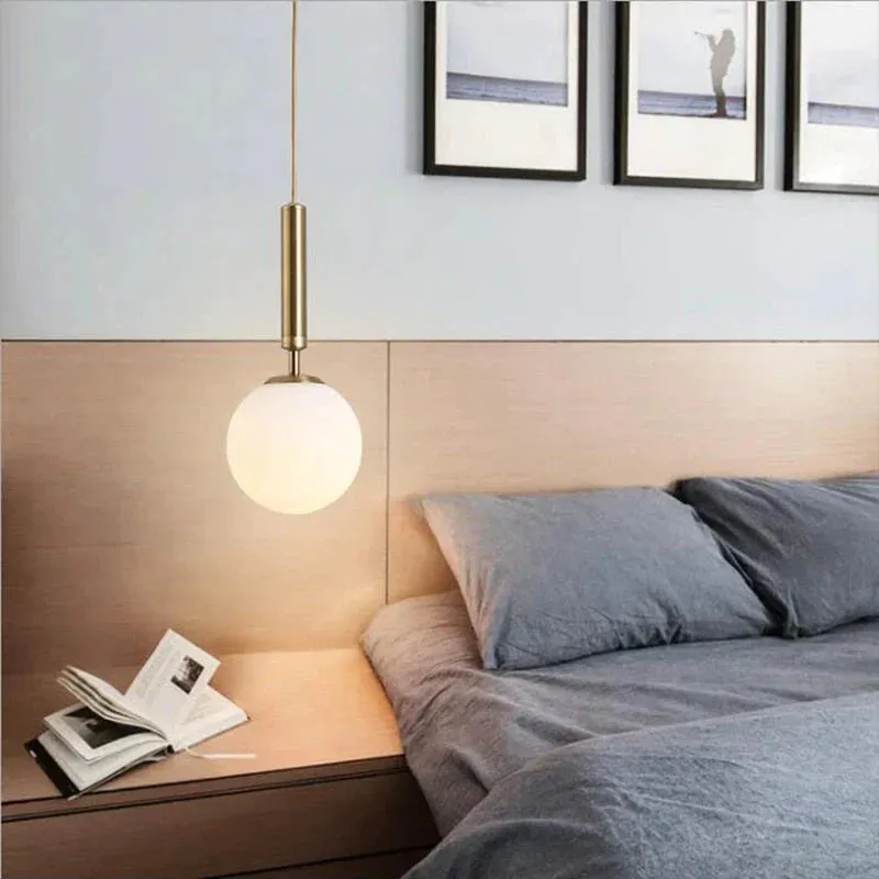 Nordic Brass Aluminum Modern Pendant Light Loft Hanging Lamps Bedside Hanging Lamp Kitchen Suspension Pendant Lamps