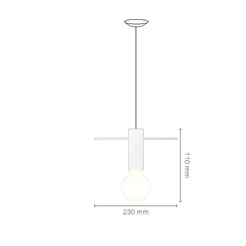 Nordic Creative Restaurant Chandelier Single Simple Personality Window Lighting