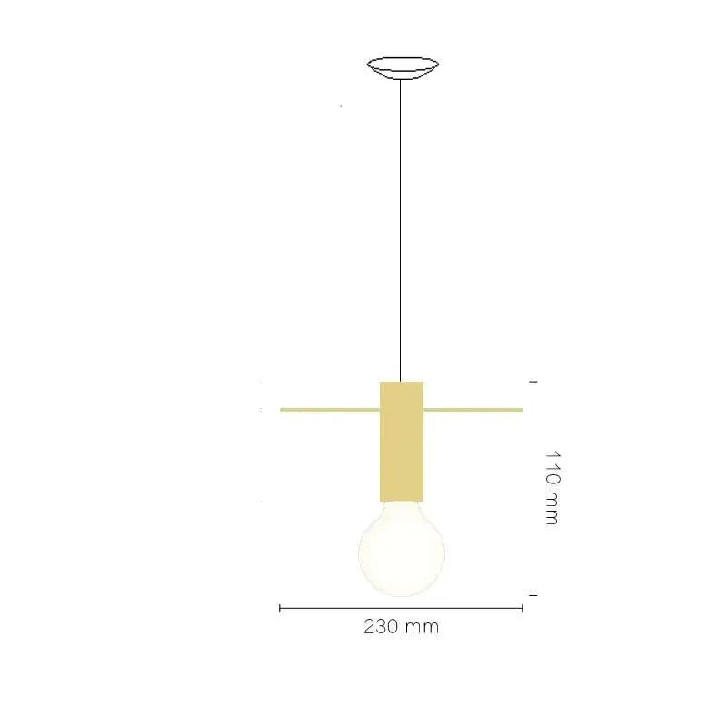 Nordic Creative Restaurant Chandelier Single Simple Personality Window Lighting
