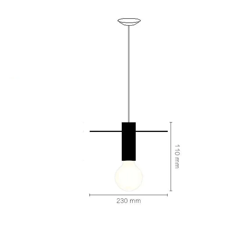 Nordic Creative Restaurant Chandelier Single Simple Personality Window Lighting