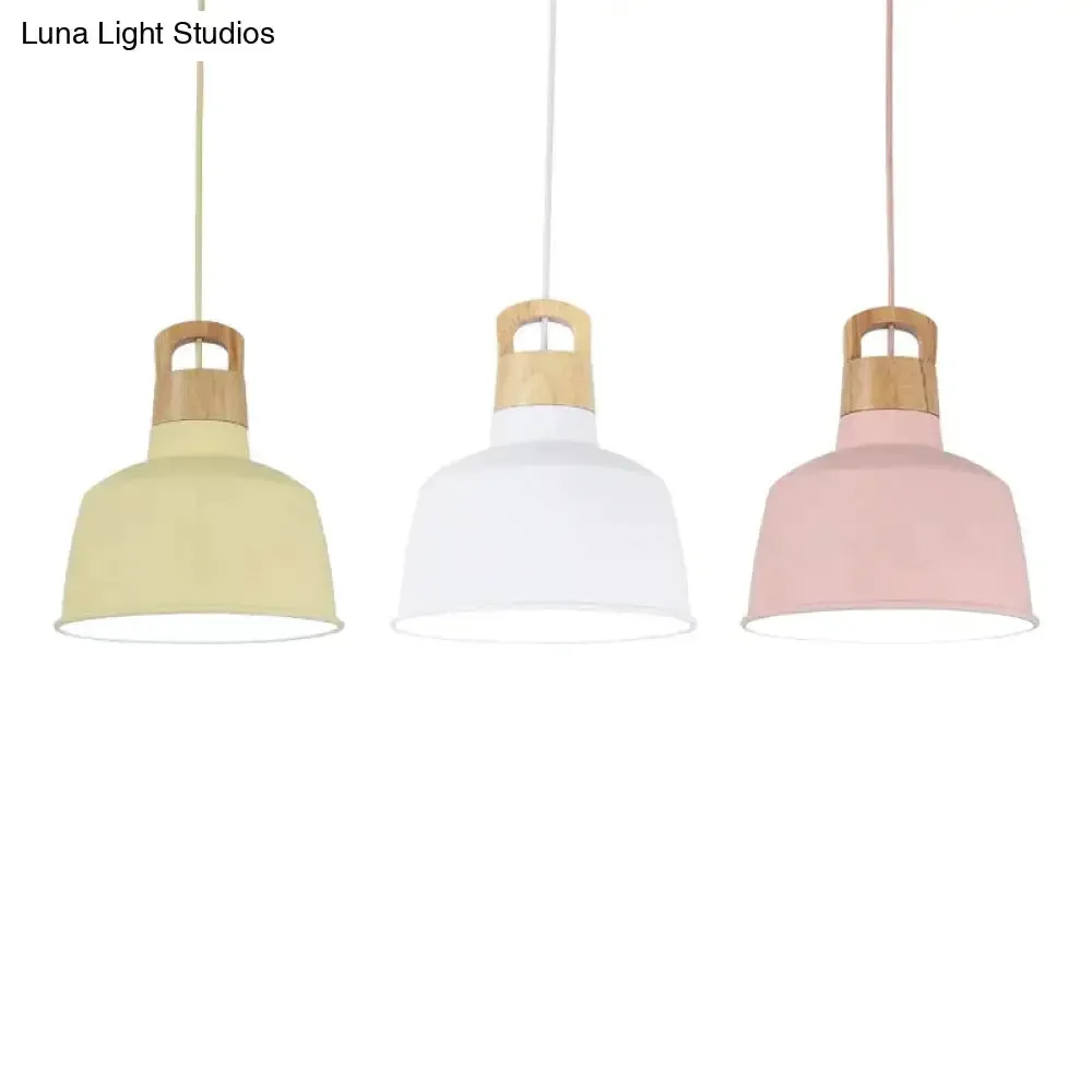 Nordic modern ceiling lamp wood aluminum pendant lights living room dining table kitchen aisle bedside decorative lighting
