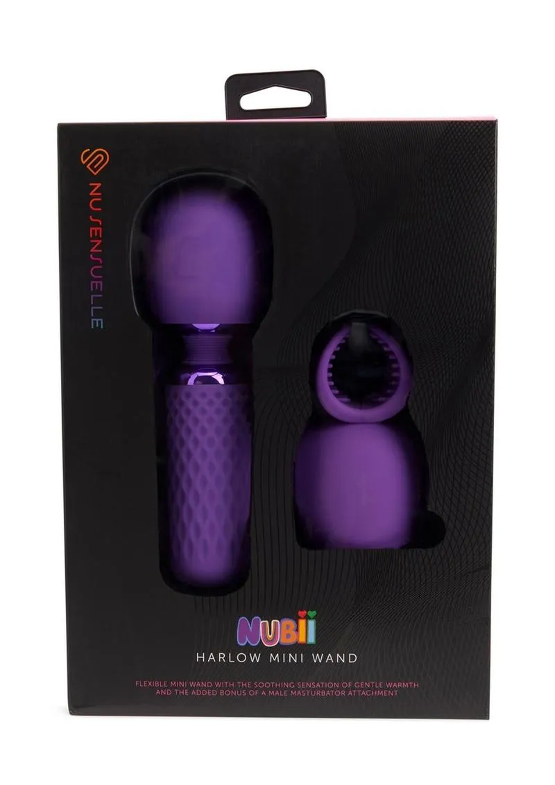 Nu Sensuelle Harlow Nubii Rechargeable Silicone Mini Heating Wand with Attachment