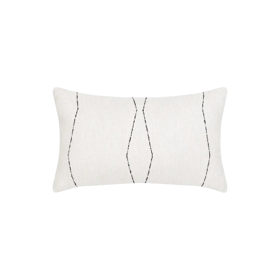 OBLIQUE EBONY LUMBAR PILLOW